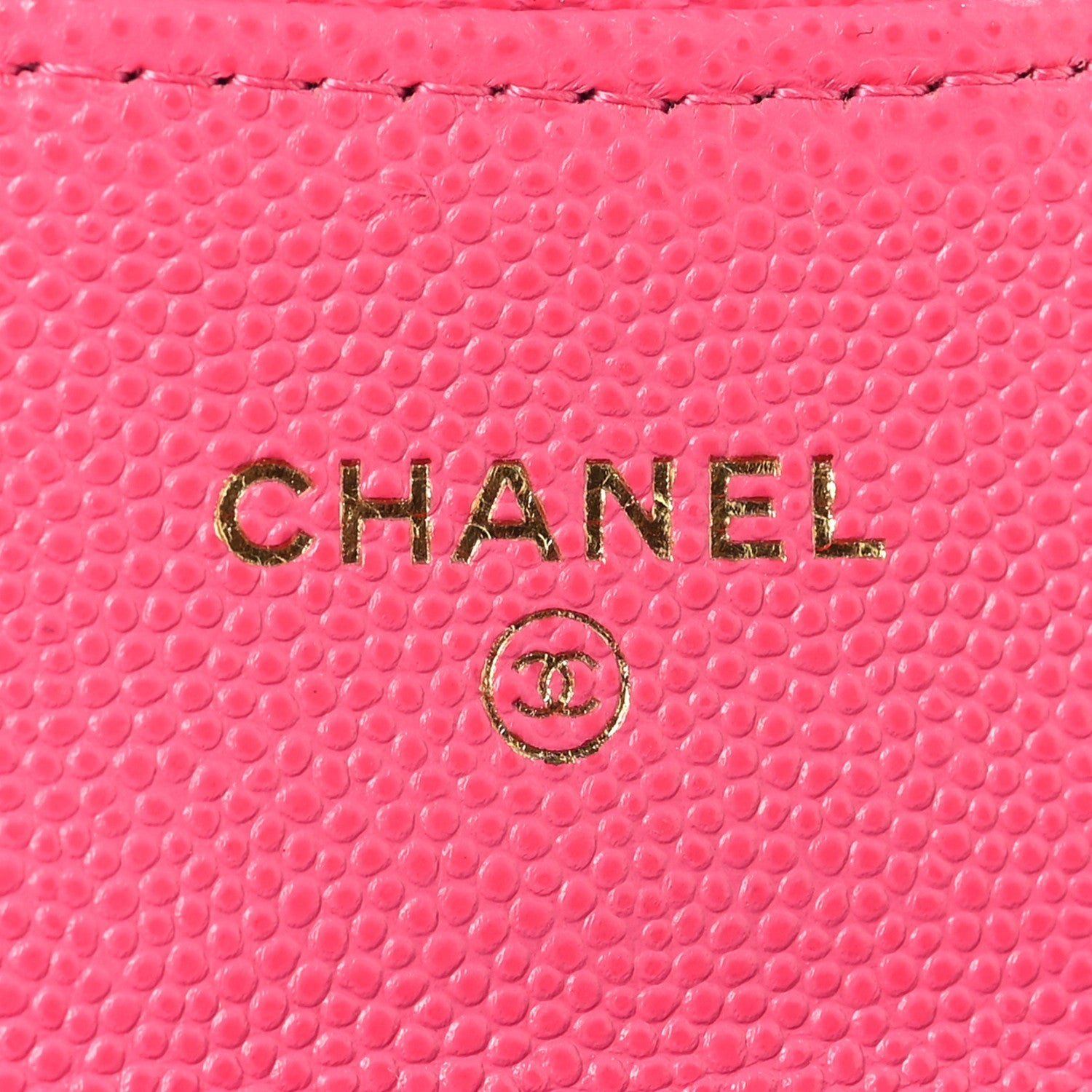 Caviar Quilted Flap  Holder Wallet Pink