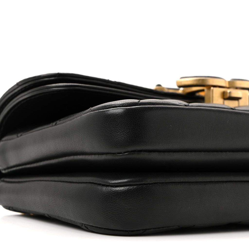 Lambskin Quilted Small CC Chic Flap Black