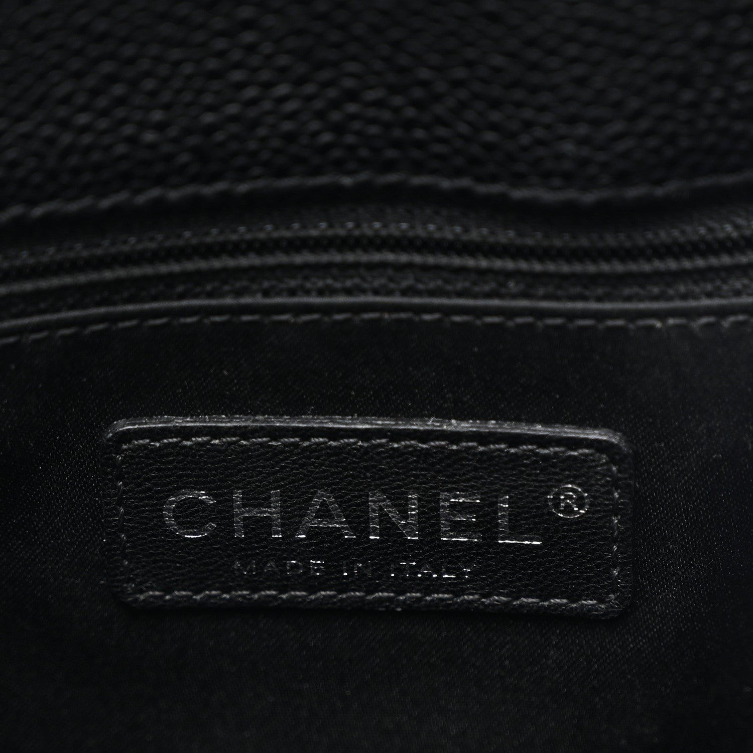 Caviar Quilted Grand Shopping Tote GST Black