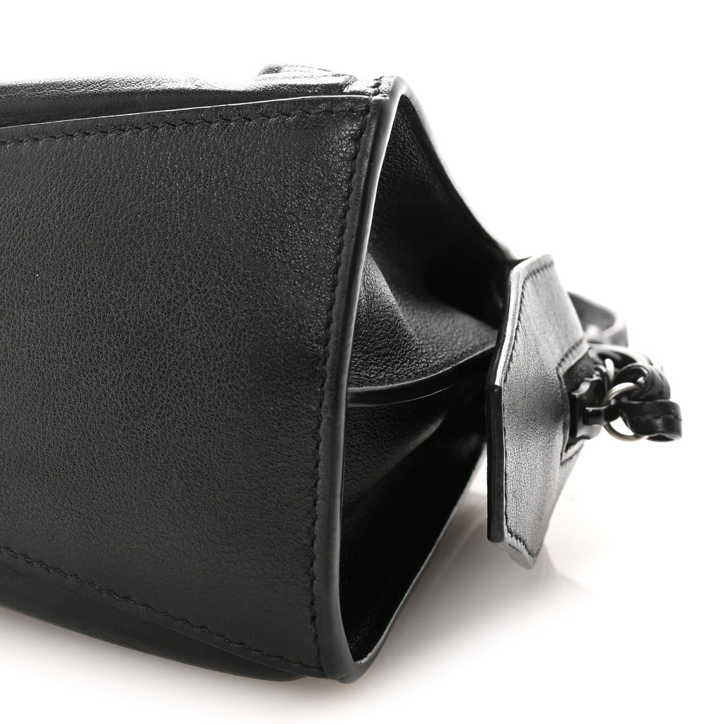 Cake Calfskin Tonal Hardware Mini Neo Classic City Black