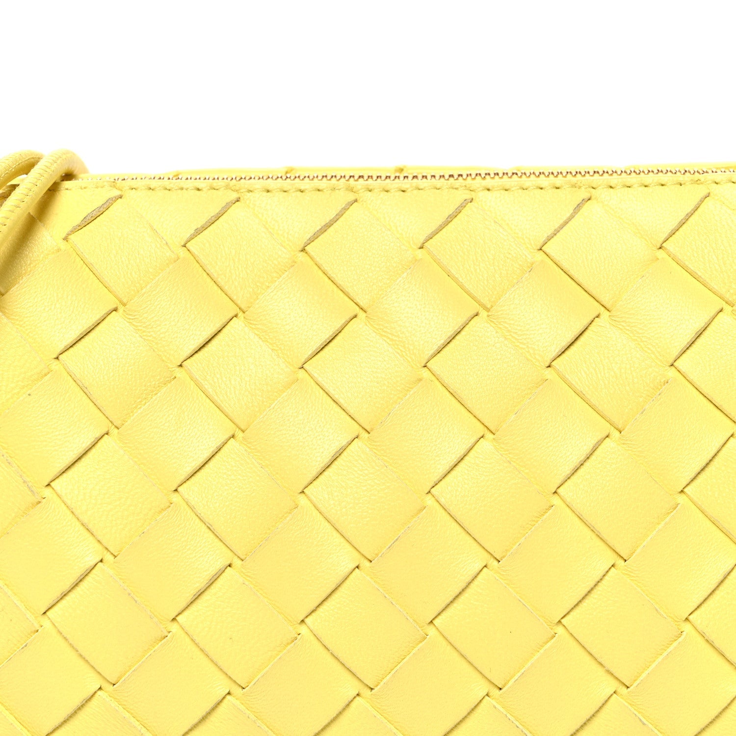 Nappa Intrecciato Small Loop Camera Bag Yellow