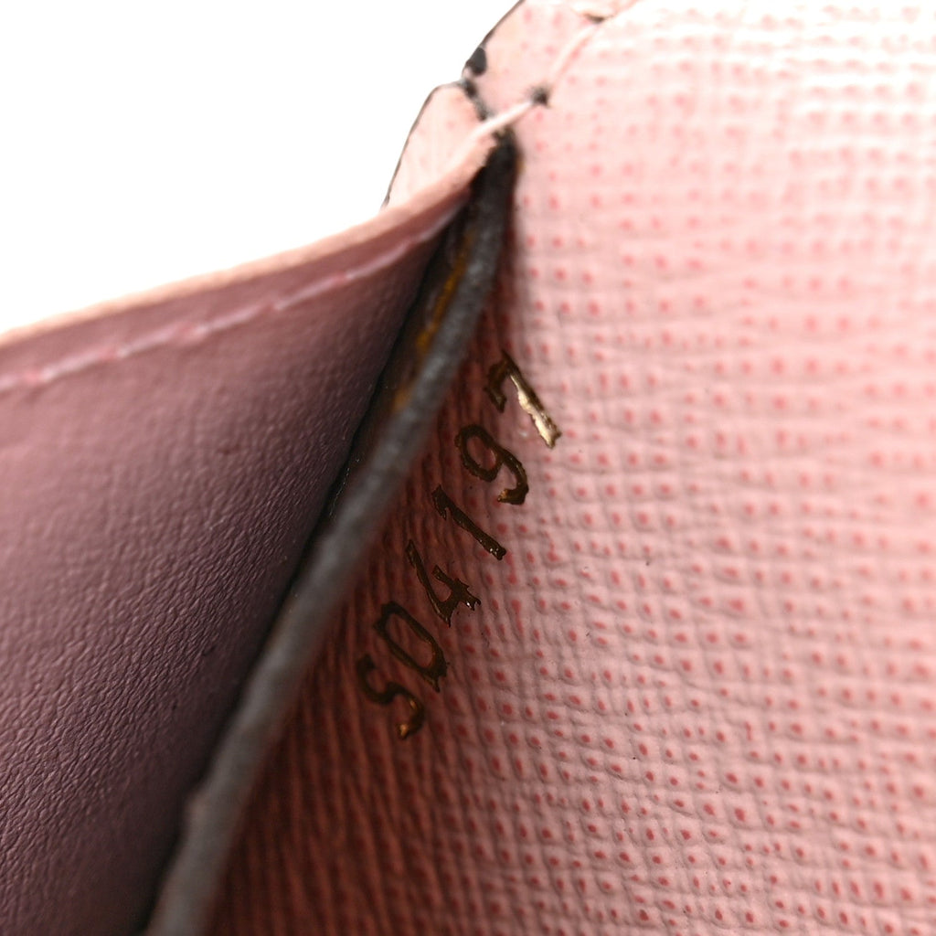 Monogram Emilie Wallet Rose Ballerine