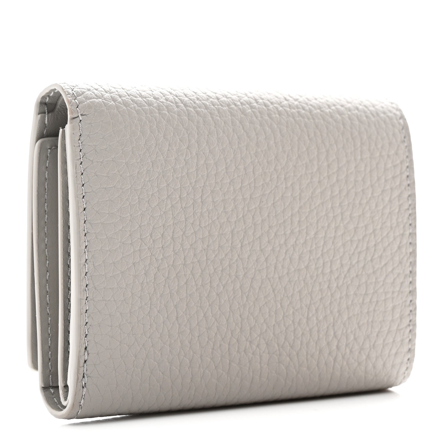 Taurillon Capucines Tiny Wallet Flint Grey