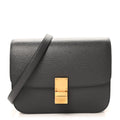 Liege Calfskin Medium Classic Box Flap Bag Liquorice