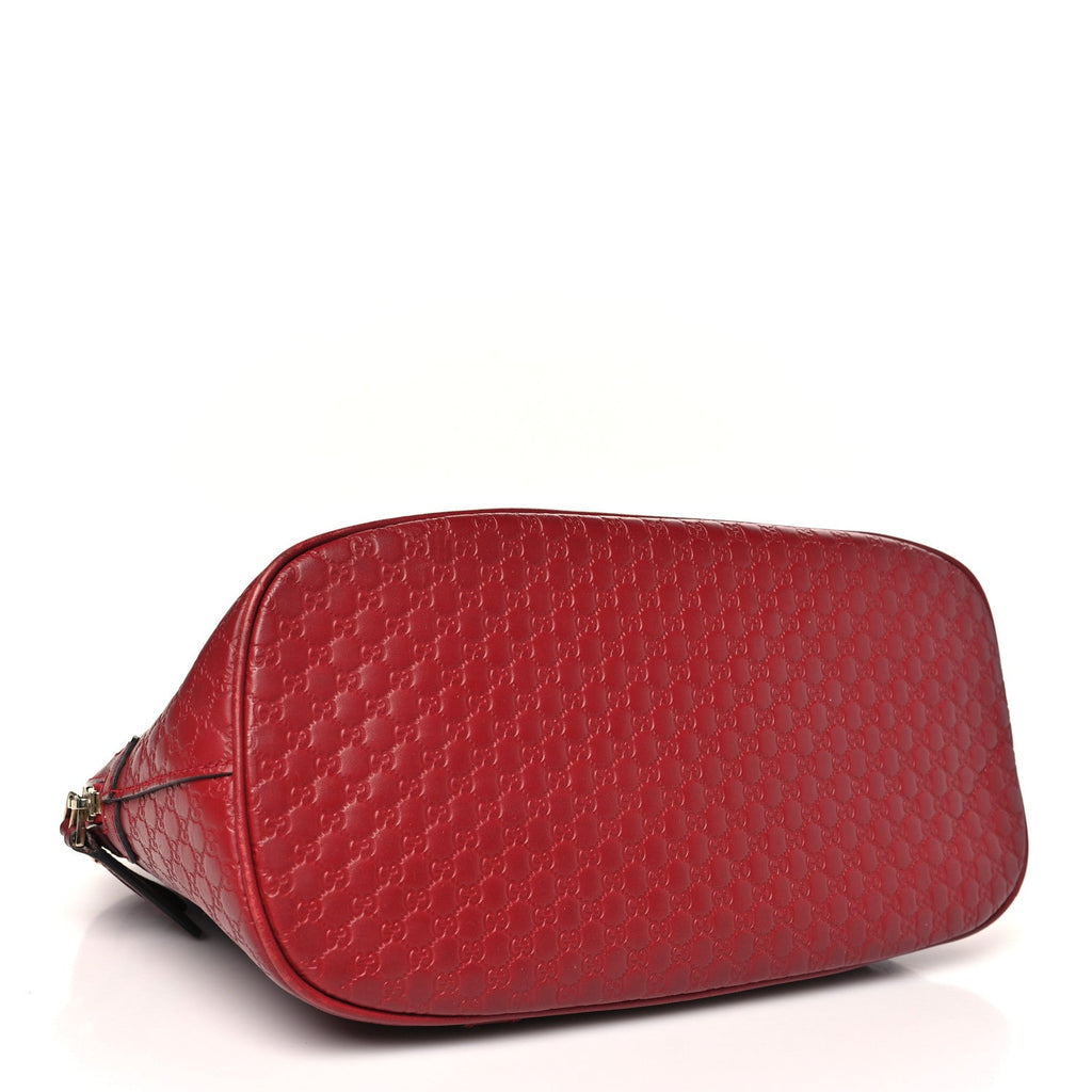 Microguccissima Medium Dome Bag Red