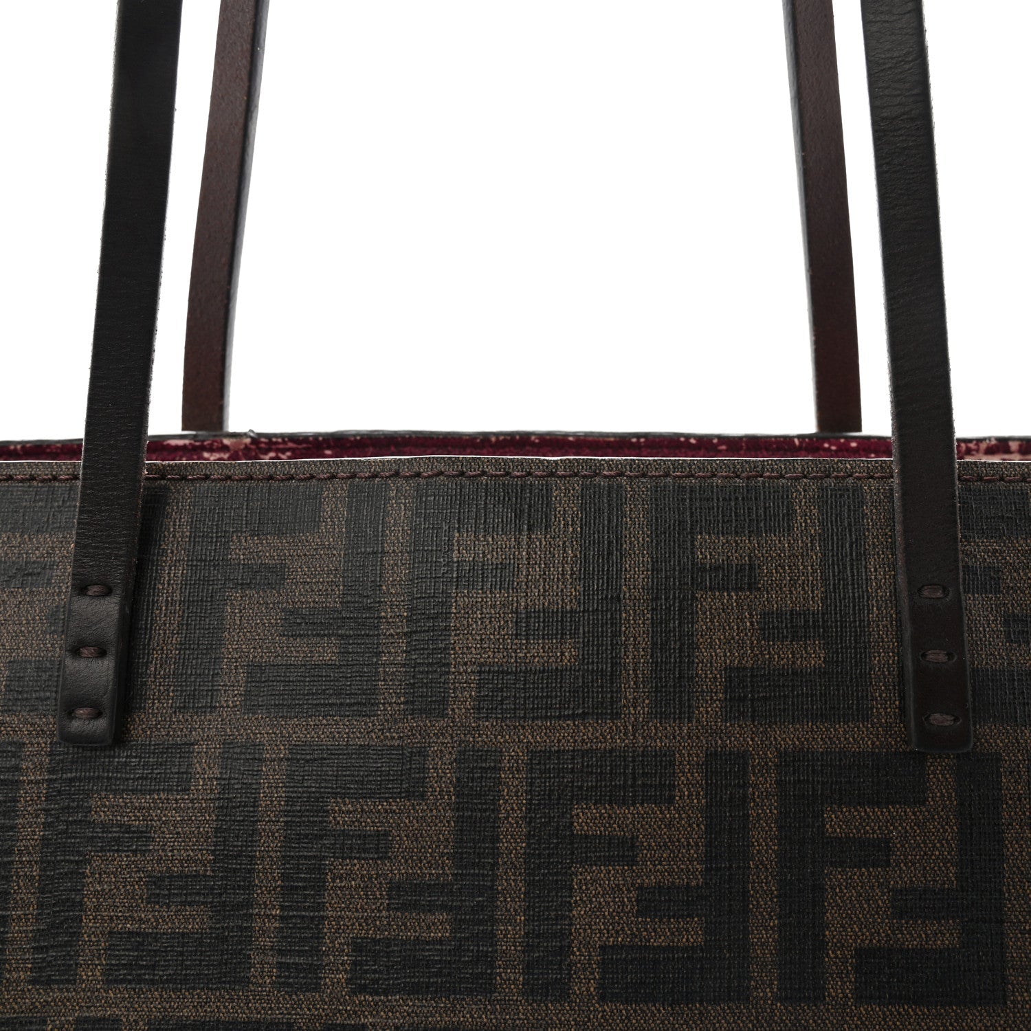 Zucca Spalmati Medium Roll Tote Tobacco Fuxia