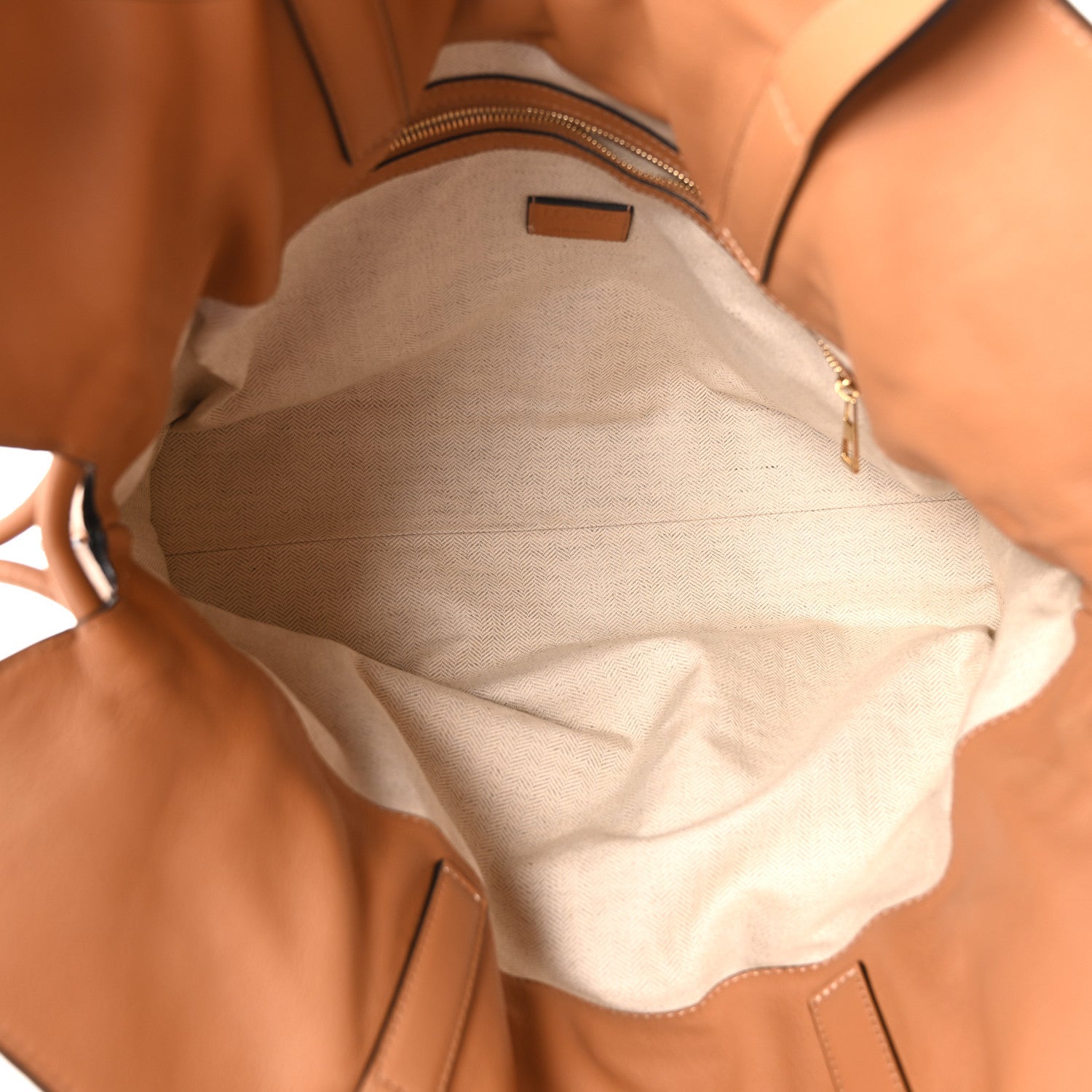 Calfskin Large Flamenco Knot Bag Warm Desert