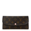 Monogram Emilie Wallet Rose Ballerine