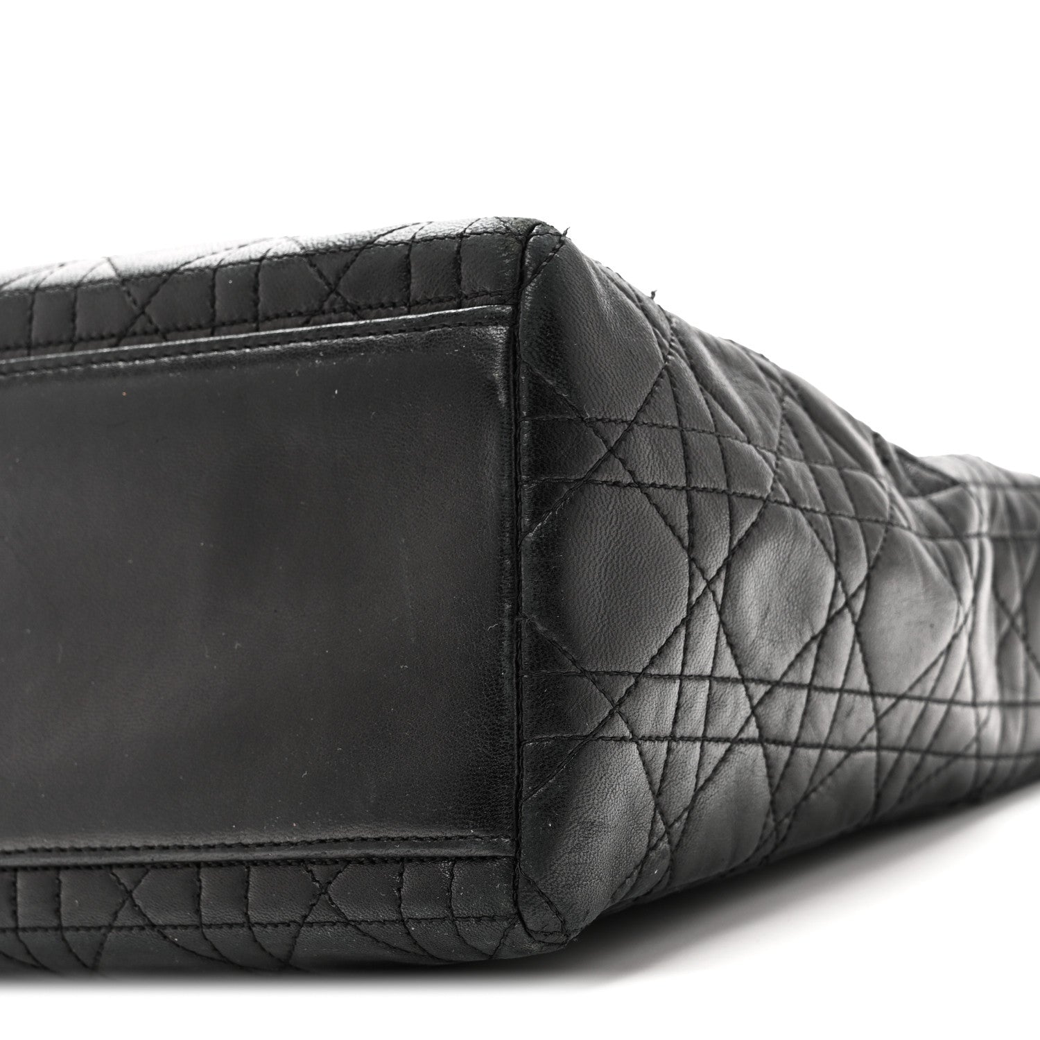 Lambskin Cannage Medium Lady Dior Black