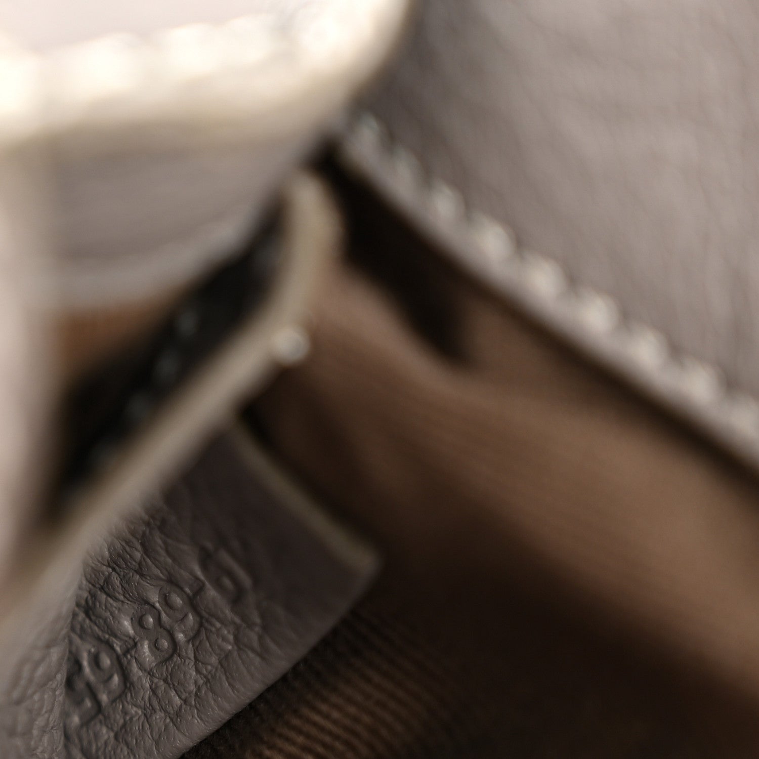 Calfskin Mini Marcie Round Crossbody Bag Cashmere Grey