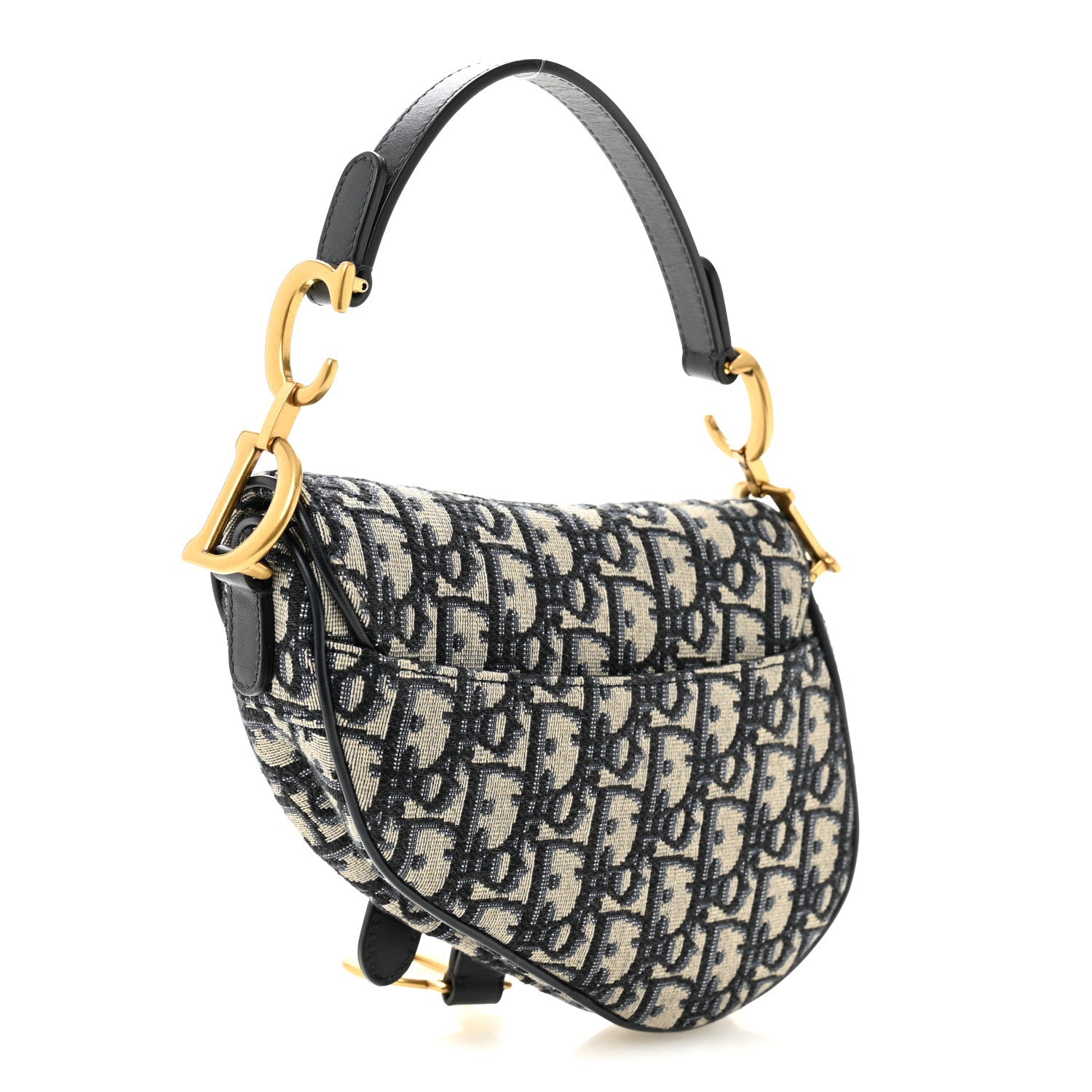 Oblique Mini Saddle Bag Blue