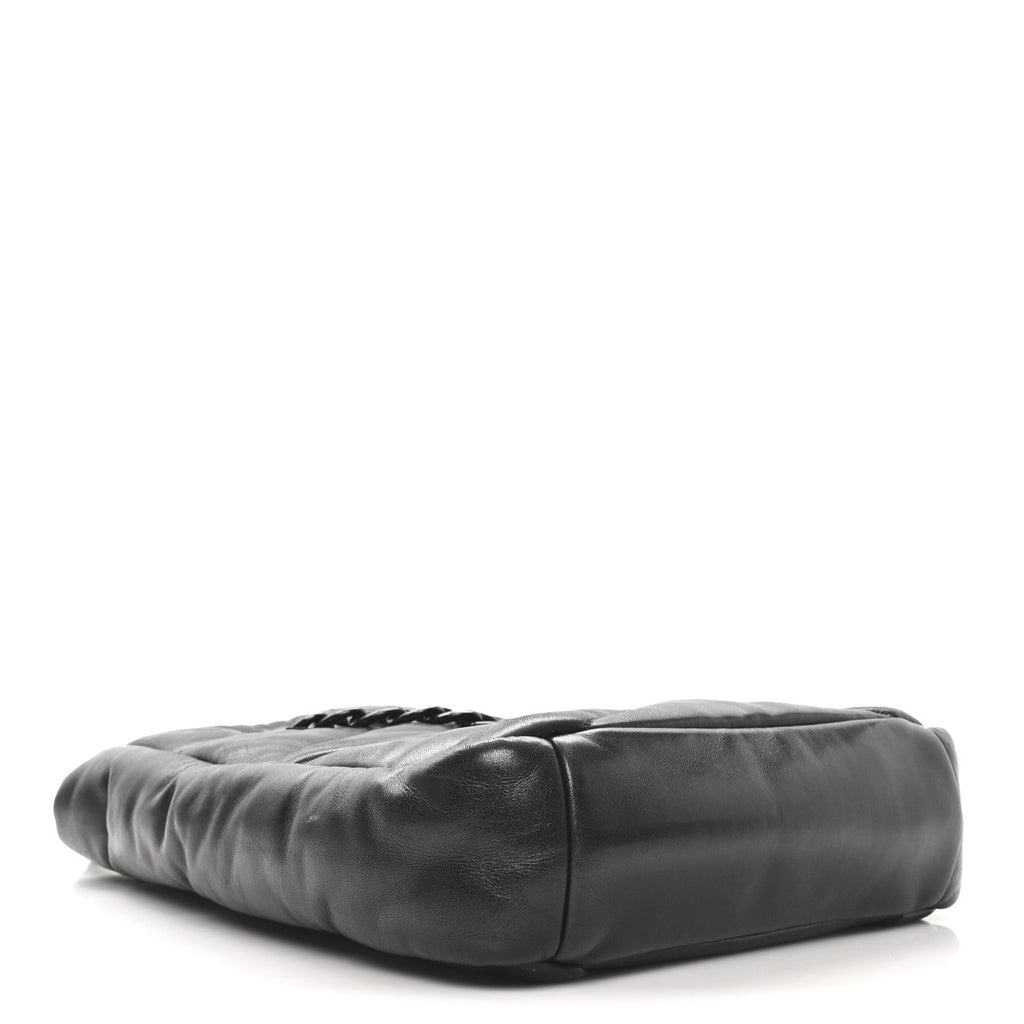 Nappa Cloud Quilted Travia Medium Tote Black
