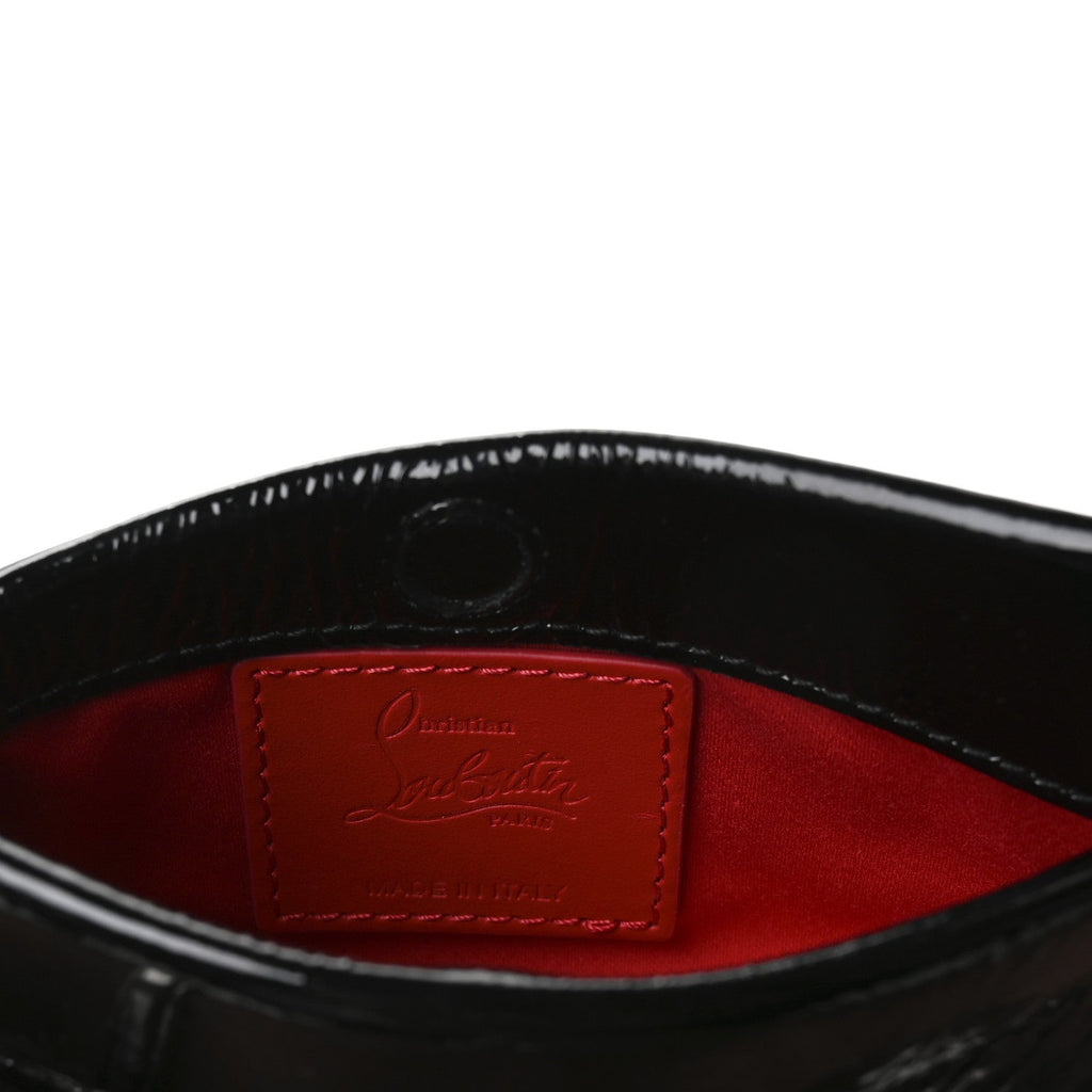 Patent Vog Small Loubitwist Clutch Black