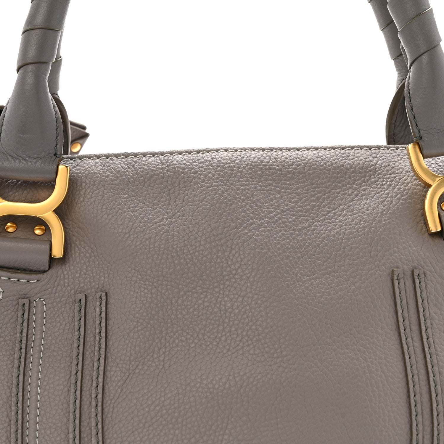 Calfskin Medium Marcie Satchel Cashmere Grey