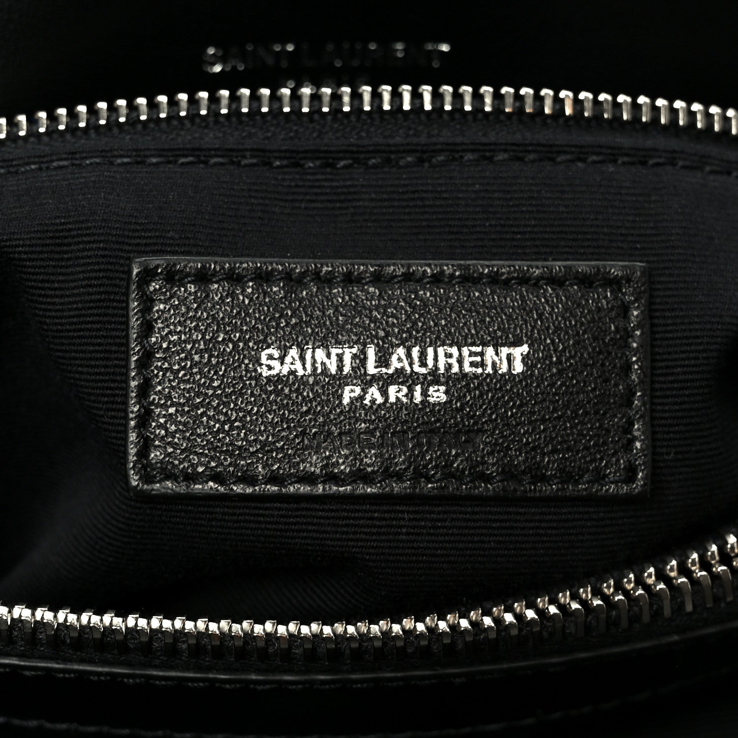 Calfskin Y Quilted Monogram Medium Loulou Chain Satchel Black