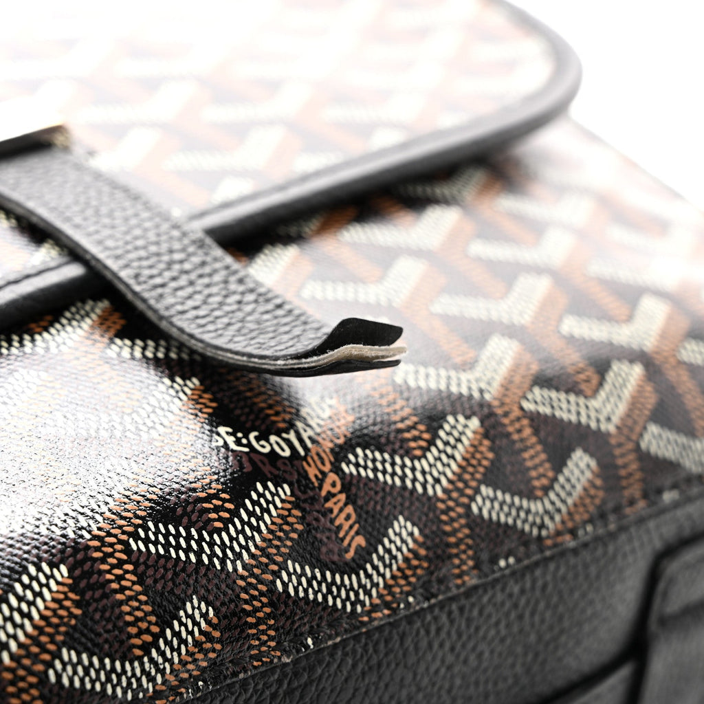 Goyardine Belvedere II MM Messenger Bag Black