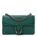Dollar Calfskin Crystal Small Dionysus Shoulder Bag Emerald