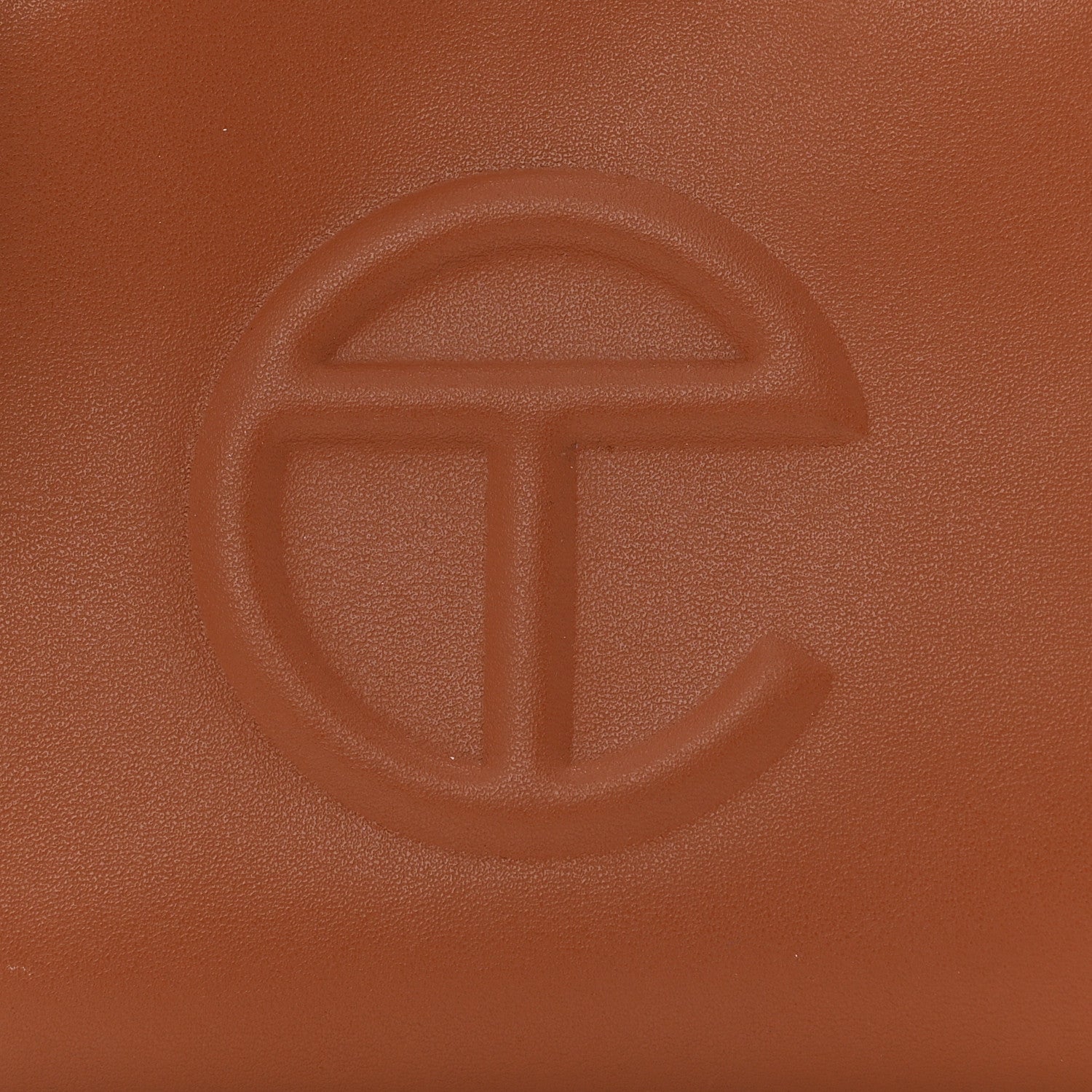 Vegan Leather Small Shopping Bag Tan