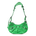 Agneau Arena Le Cagole Shoulder Bag XS Vivid Green