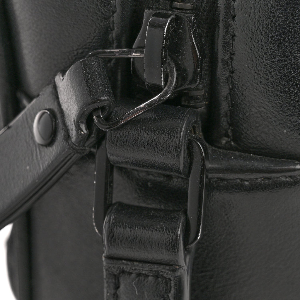 Calfskin Matelasse Monogram Monochrome Lou Camera Bag Black