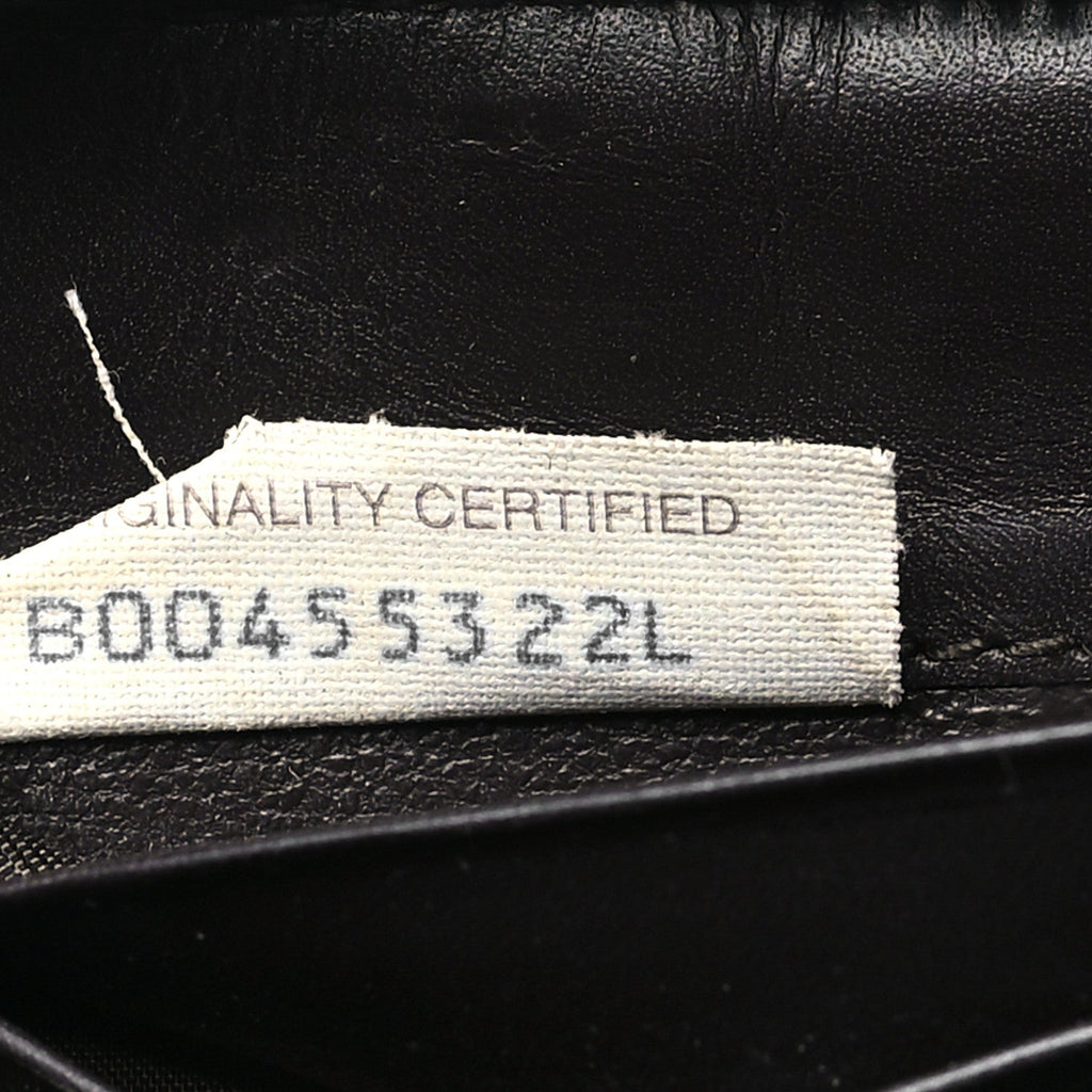 Nappa Intrecciato Zip Around Wallet Ebano
