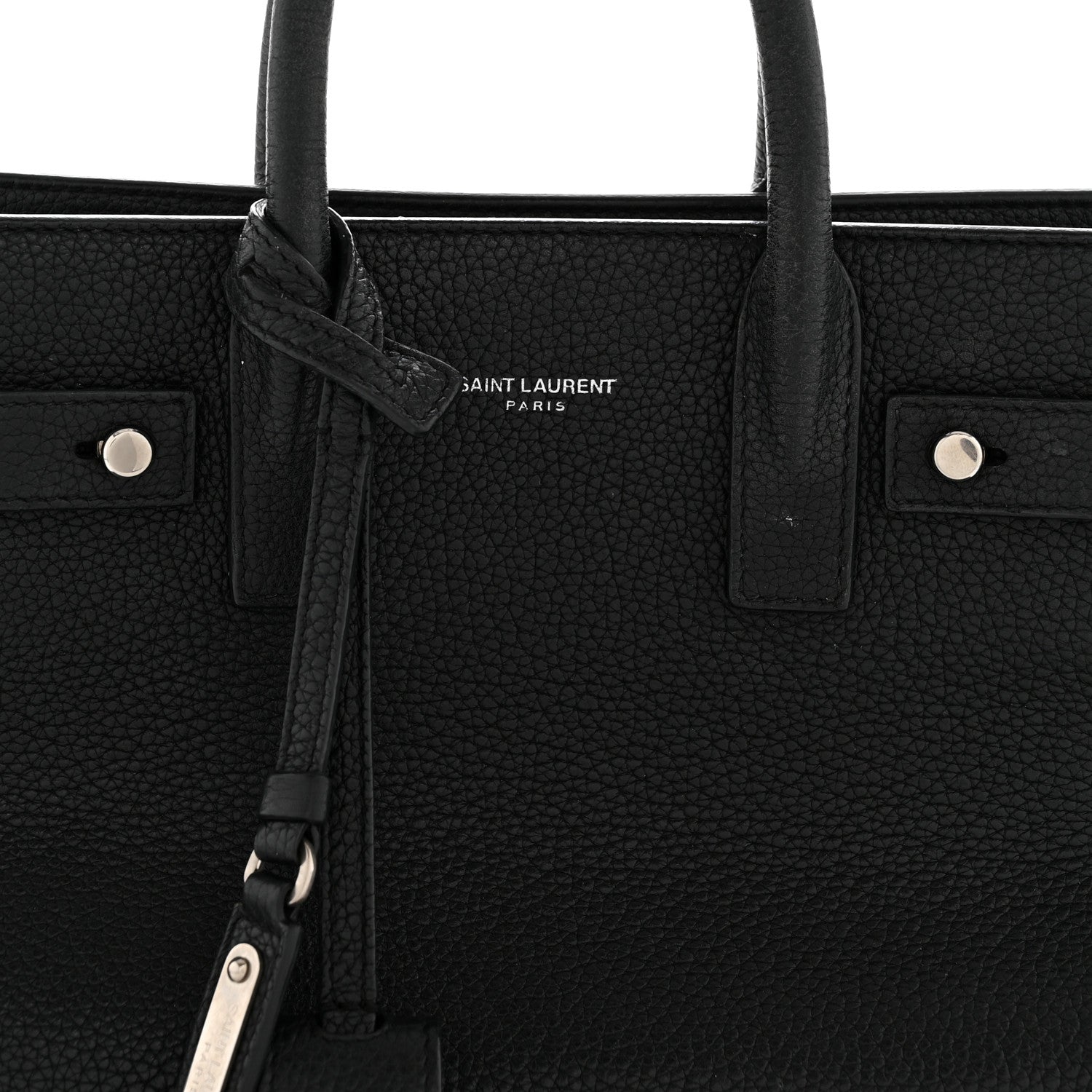 Grained Calfskin Nano Sac De Jour Souple Black
