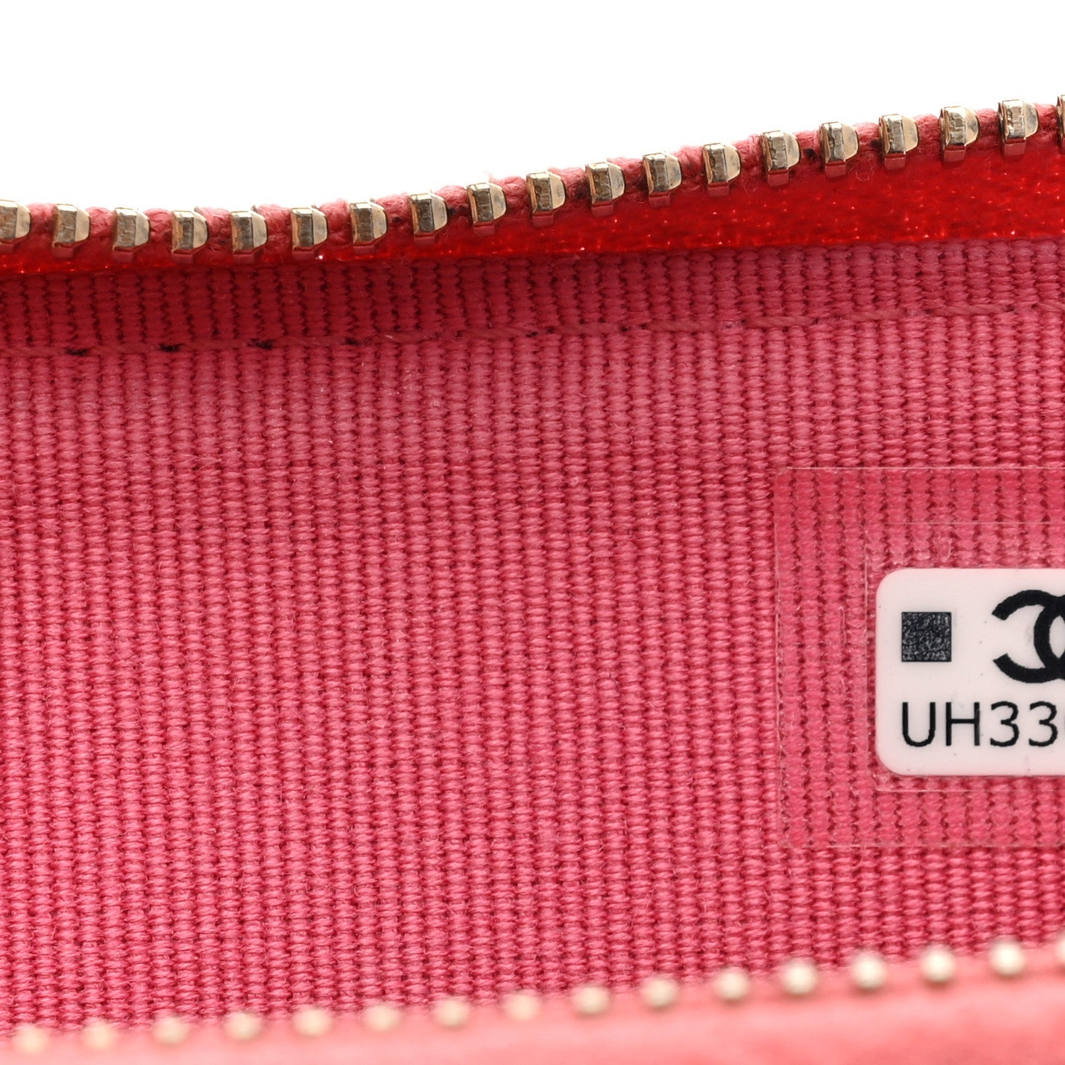 Caviar Quilted CC Zip Around  Holder Pink