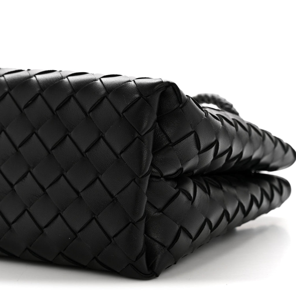 Nappa Intrecciato Small Andiamo Shoulder Bag Black