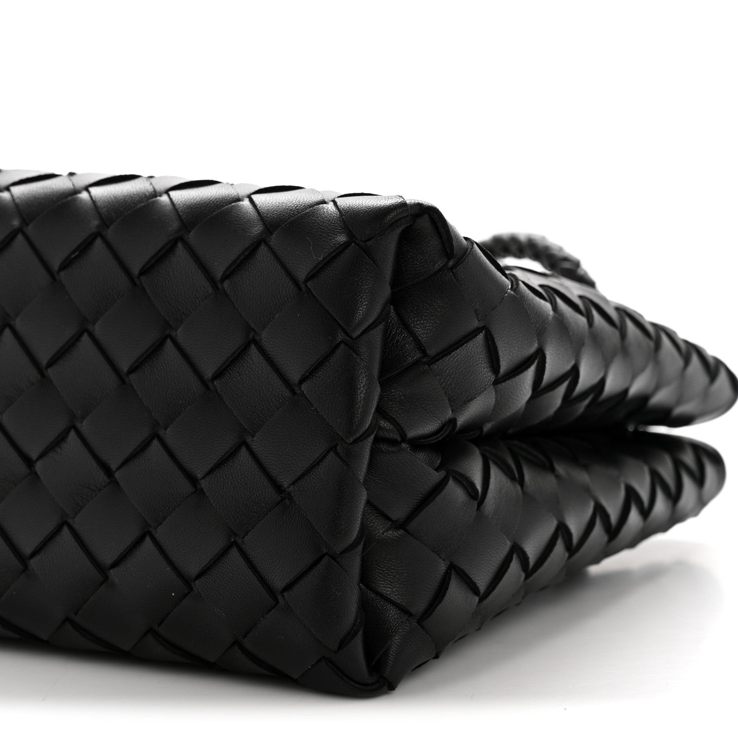 Nappa Intrecciato Small Andiamo Shoulder Bag Black