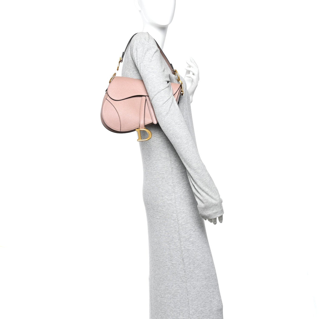 Calfskin Saddle Bag Pink