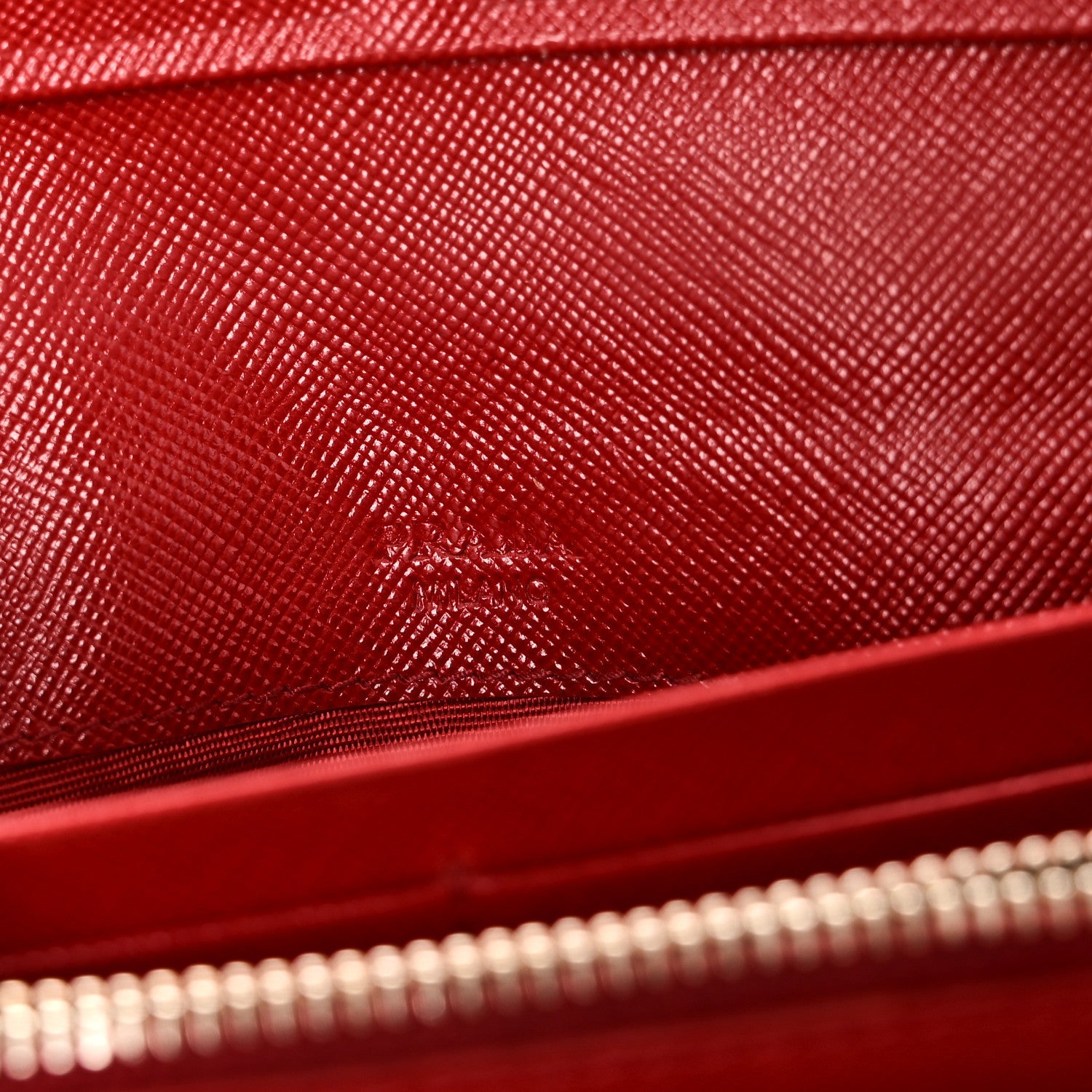 Saffiano Metal Continental Flap Wallet Fuoco