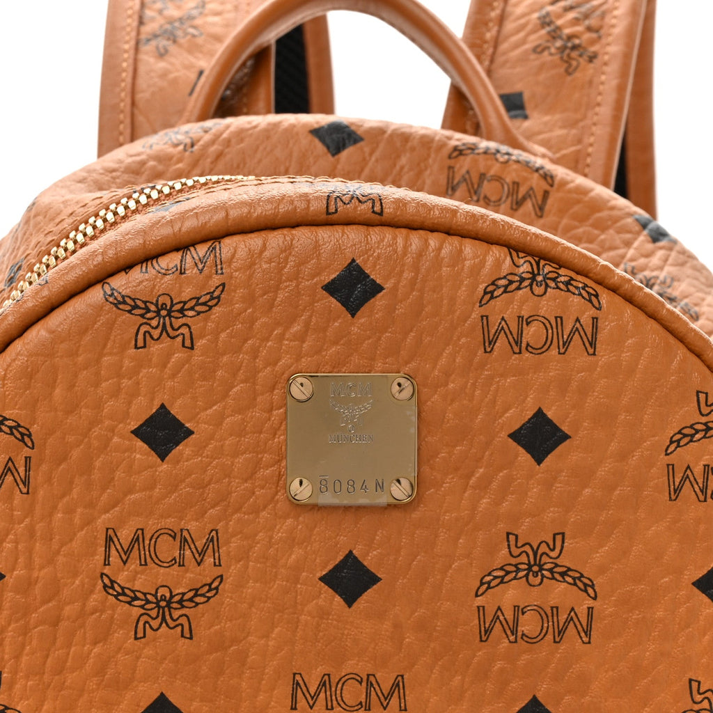 Visetos Small Side Stud Stark Backpack Cognac
