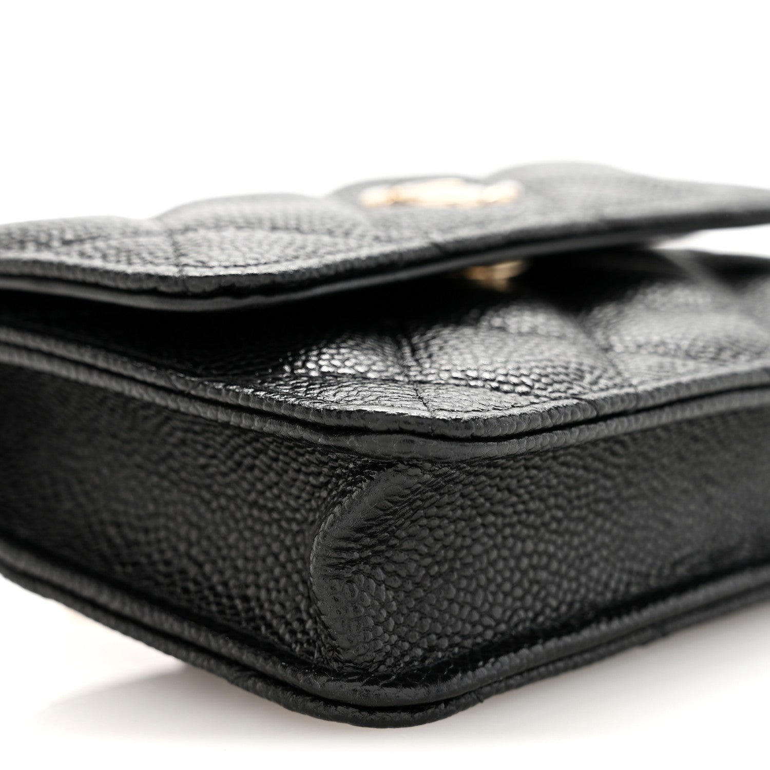 Caviar Quilted Belt Bag Black