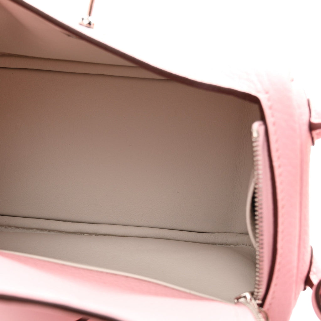 Taurillon Clemence Verso Mini Lindy 20 Rose Sakura Gris Perle