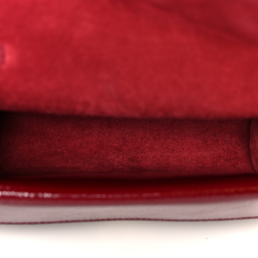 Crinkled Patent Mini Dionysus Shoulder Bag Rosso Ancora Red