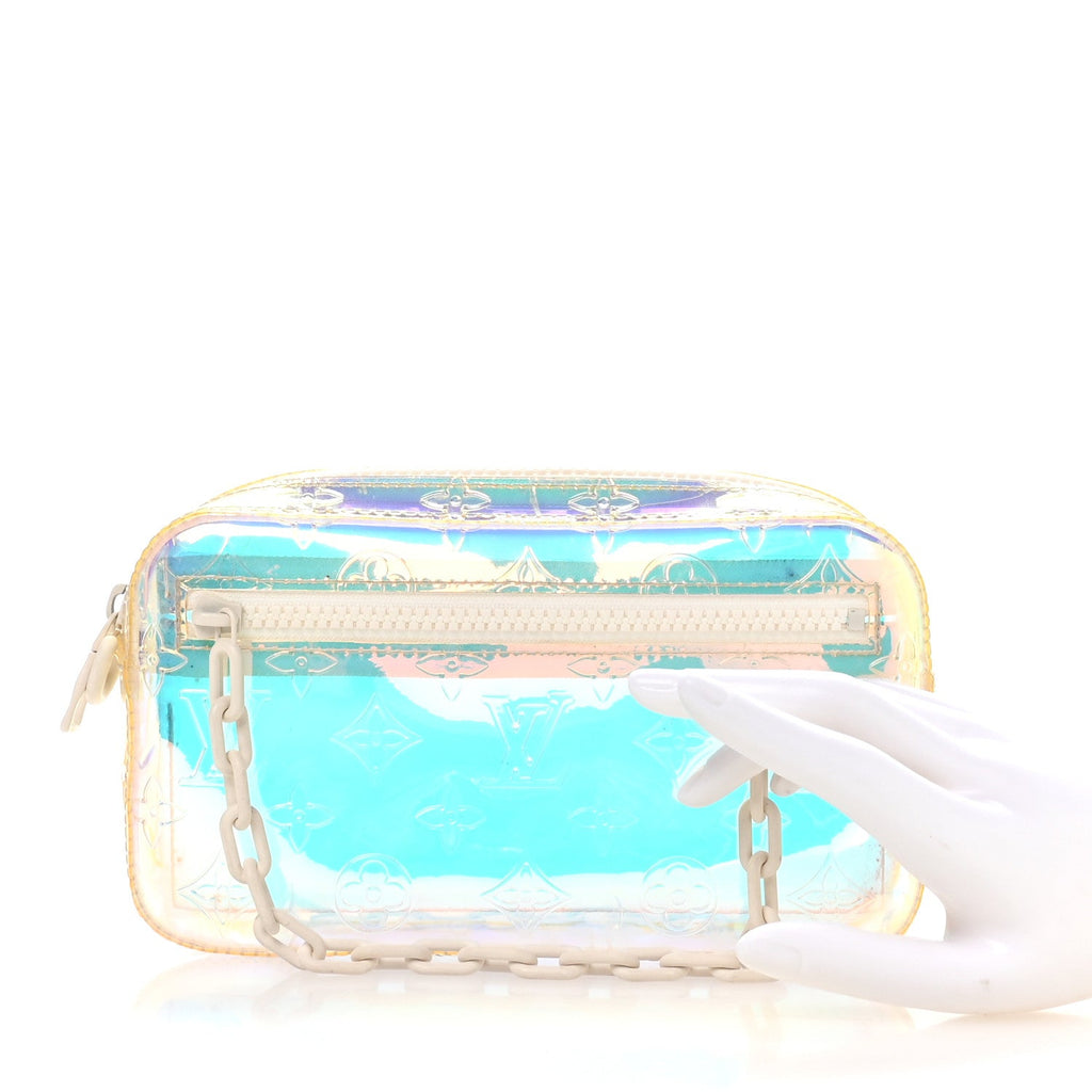 PVC Monogram Pochette Volga Iridescent Prism