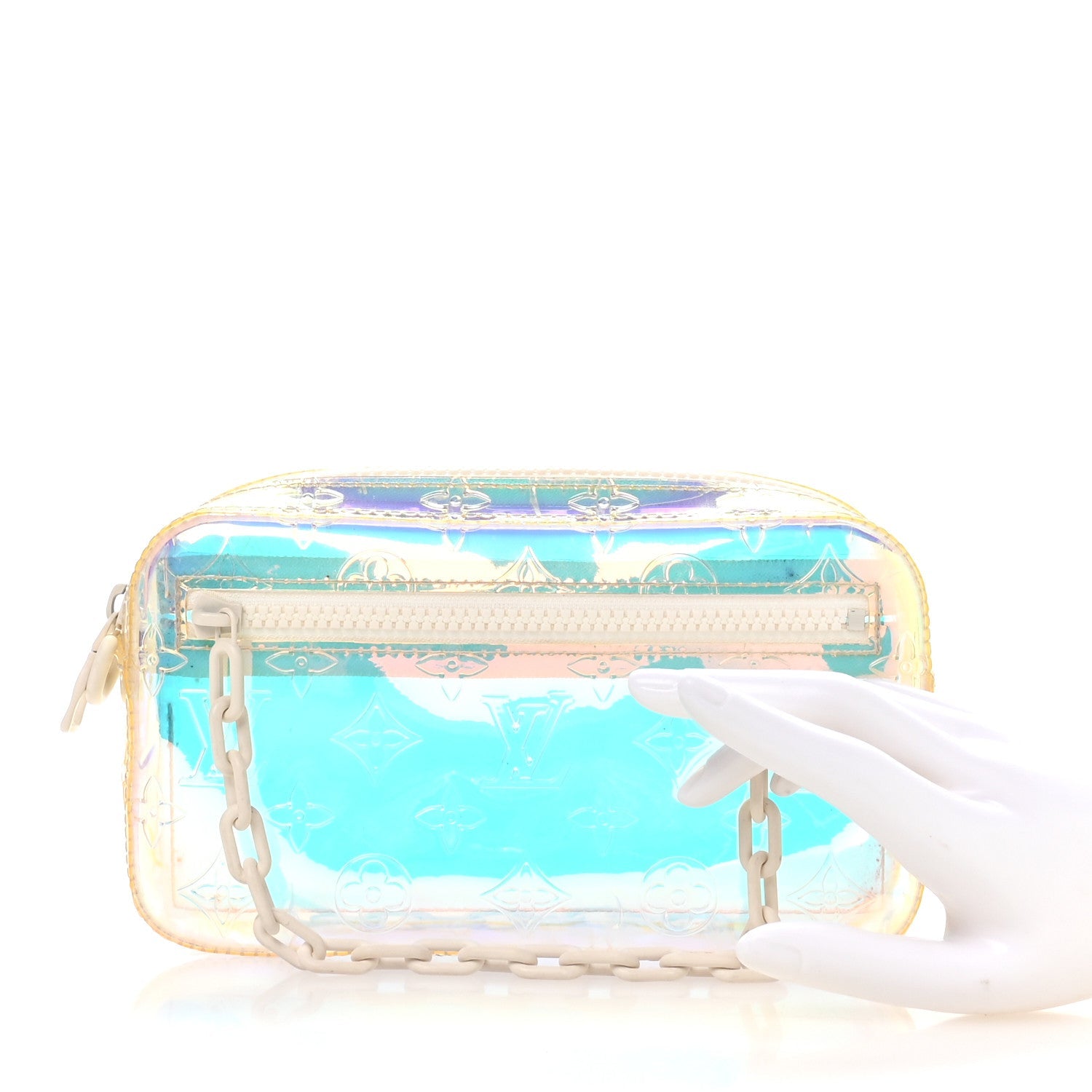 PVC Monogram Pochette Volga Iridescent Prism