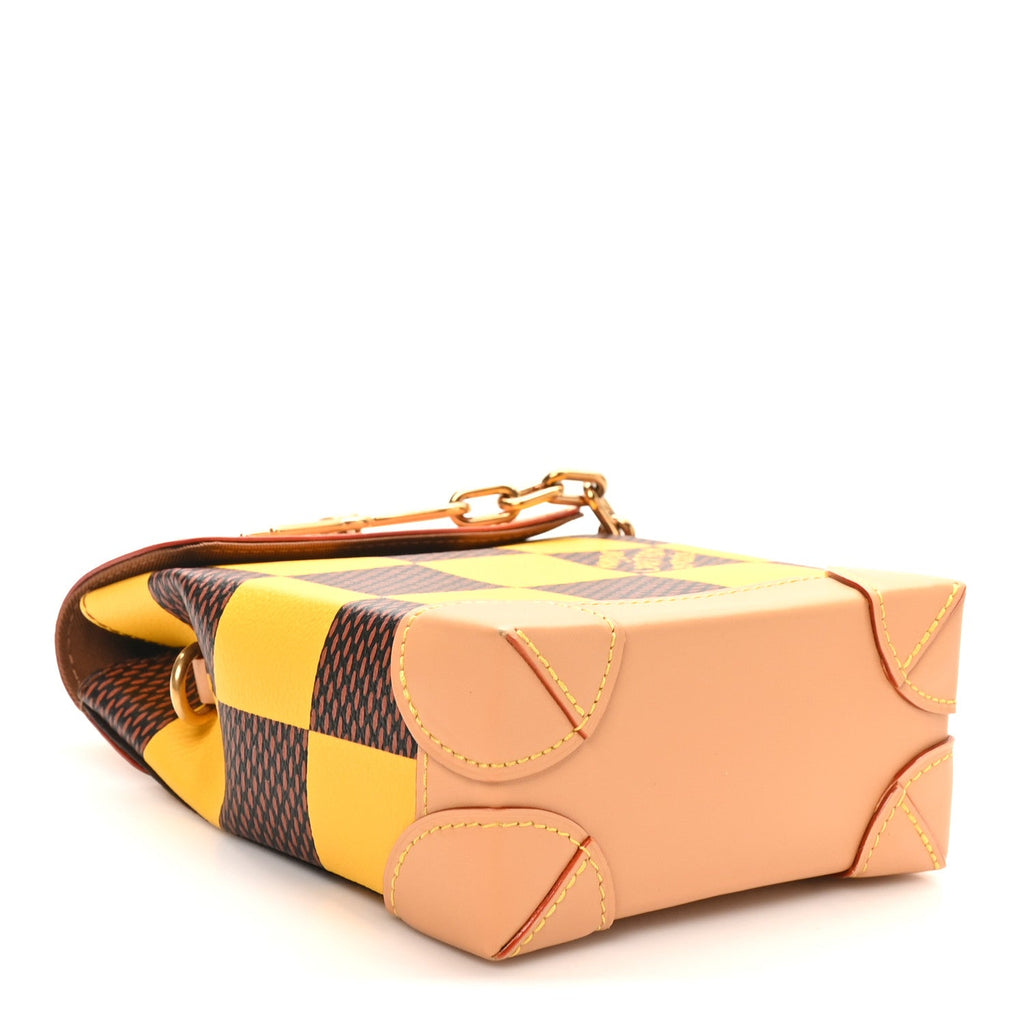 Damier Pop Nano Steamer Yellow