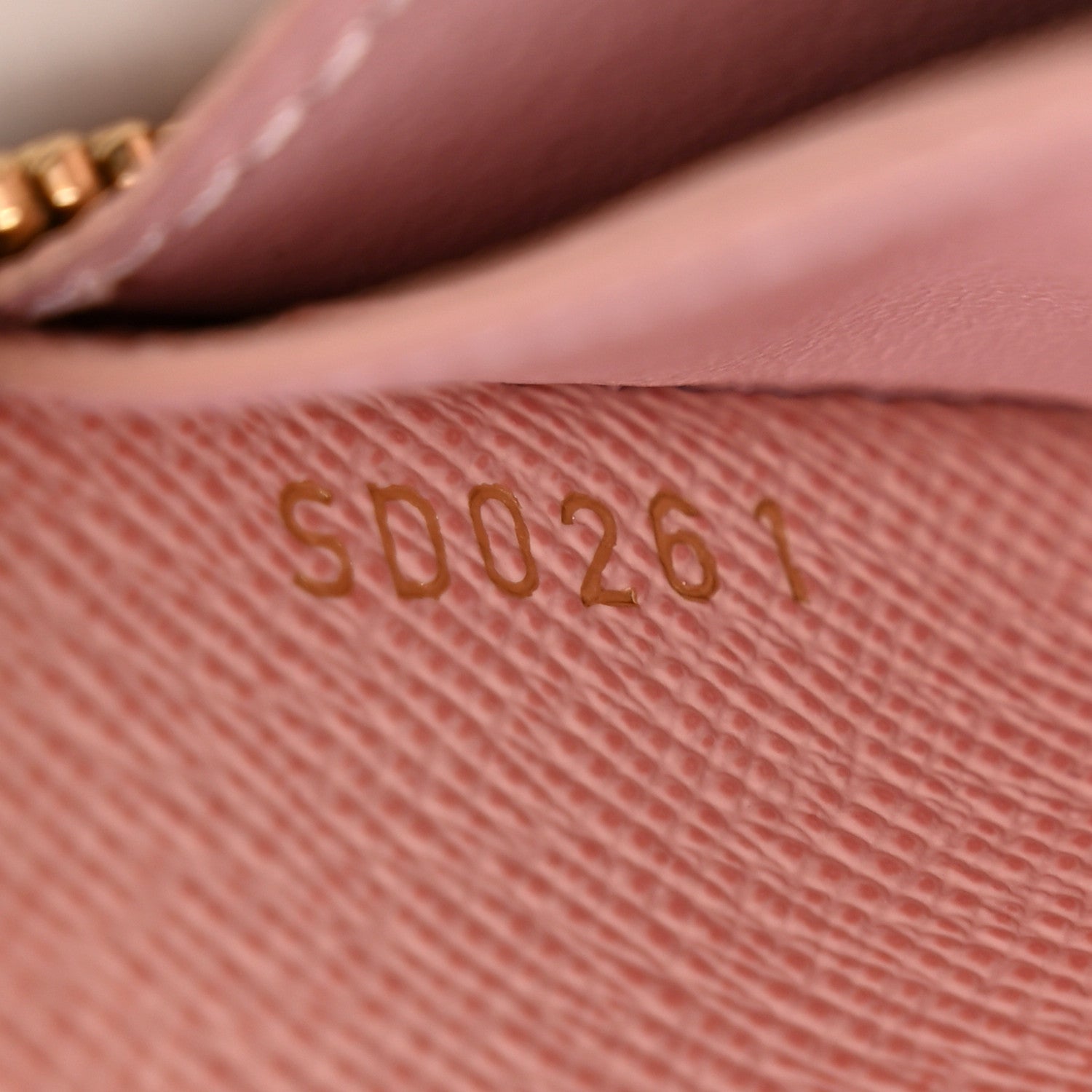 Monogram Clemence Wallet Rose Ballerine