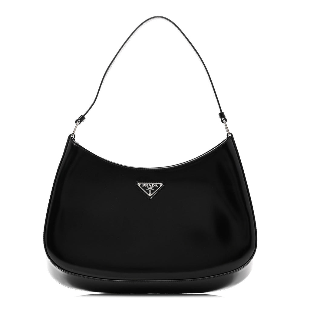 Spazzolato Cleo Shoulder Bag Black