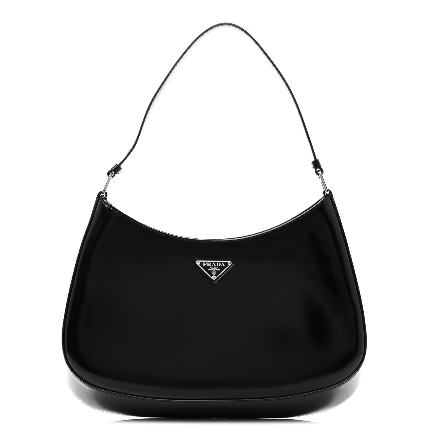 Spazzolato Cleo Shoulder Bag Black