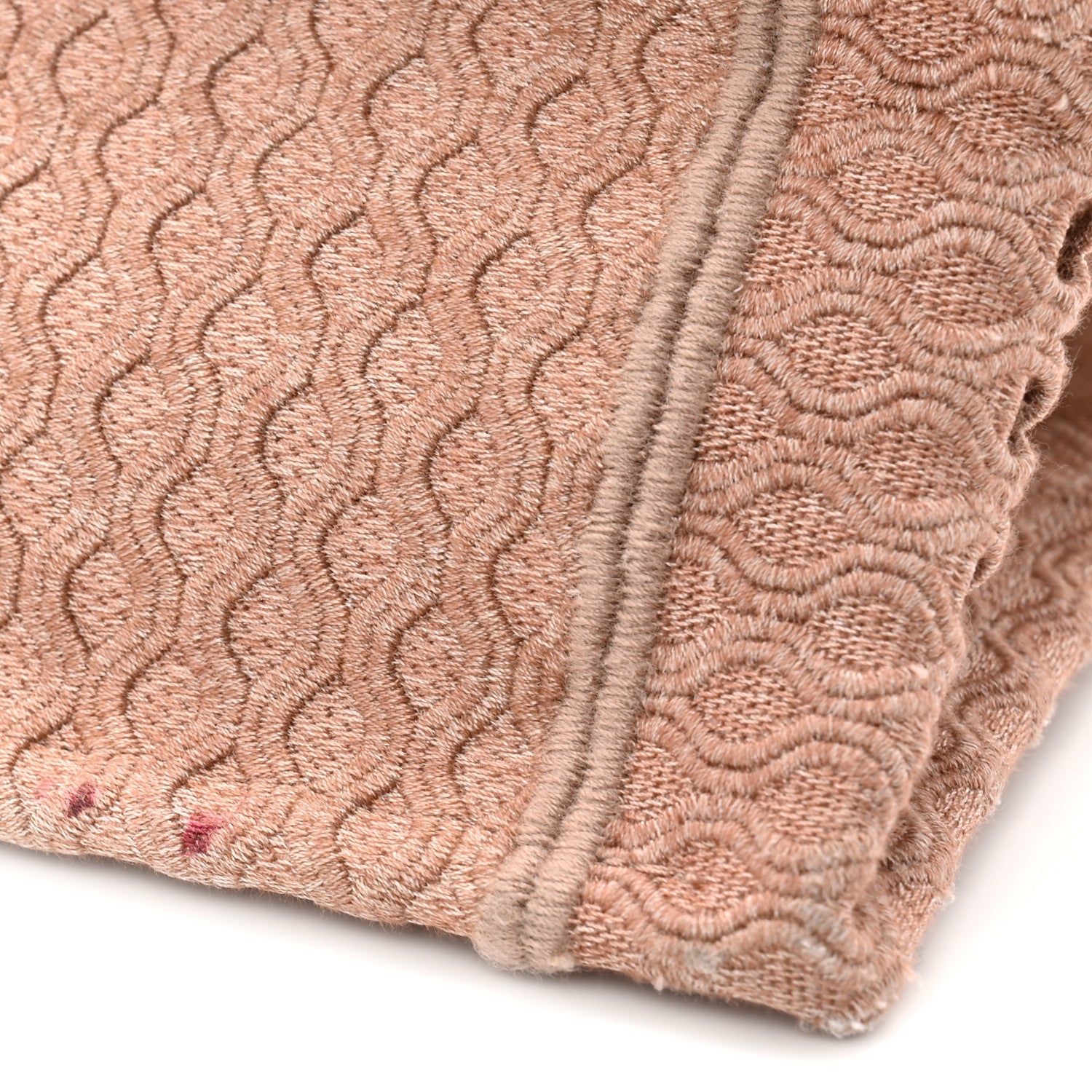 Mesh Embroidered Medium Book Tote Clay