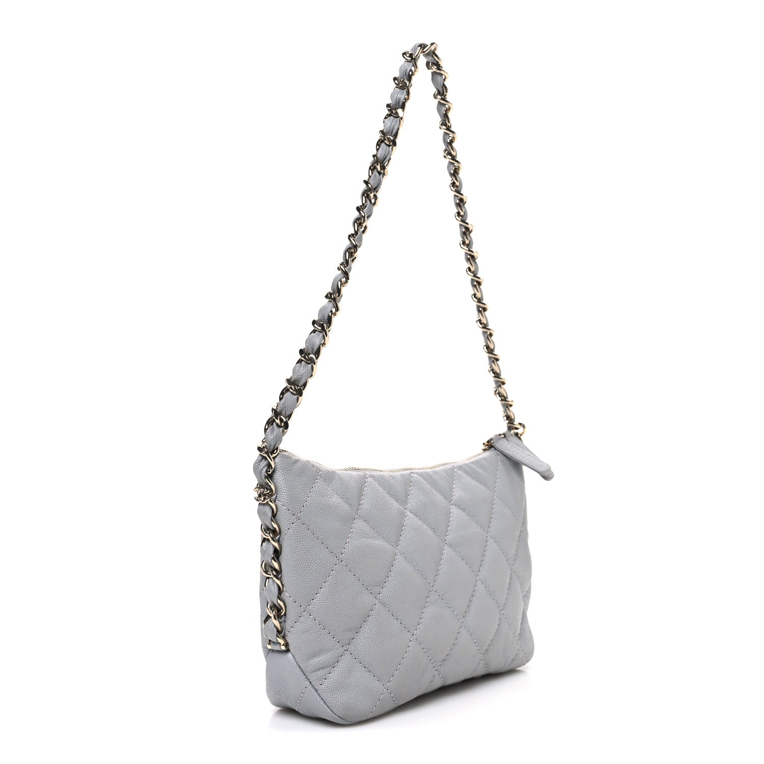 Caviar Quilted Daylight Hobo Grey