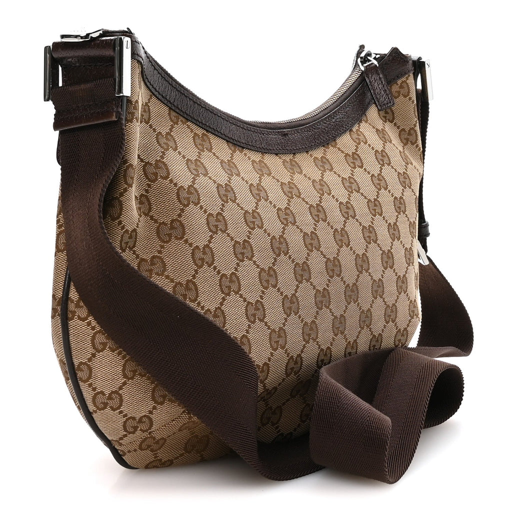 Monogram Medium Half Moon Hobo Dark Brown