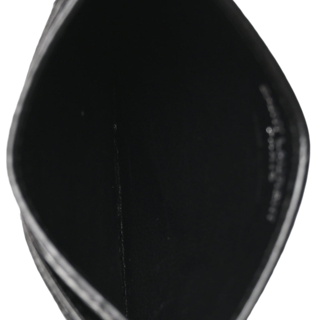 Grain De Poudre Matelasse Chevron Monogram Credit  Case Black