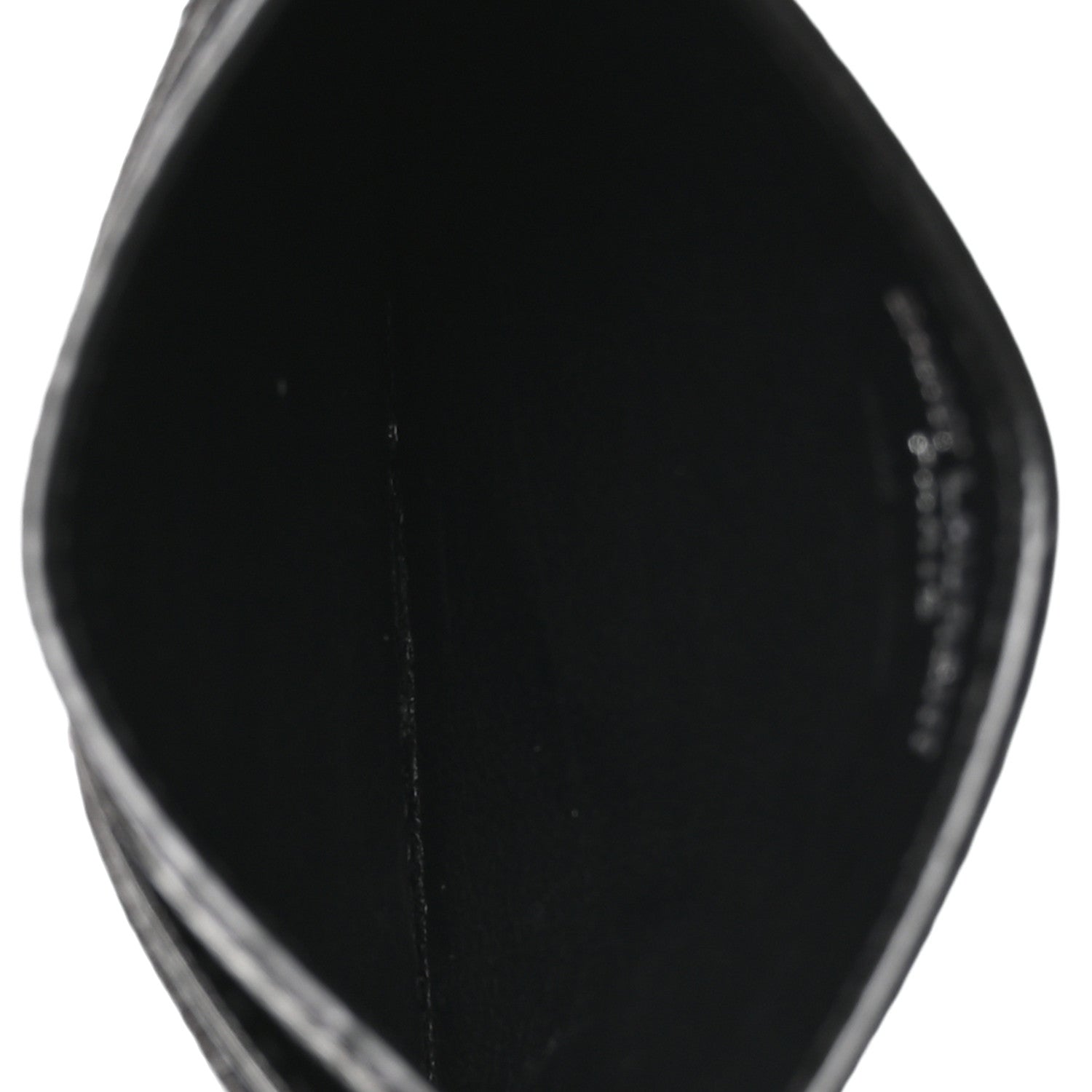 Grain De Poudre Matelasse Chevron Monogram Credit  Case Black