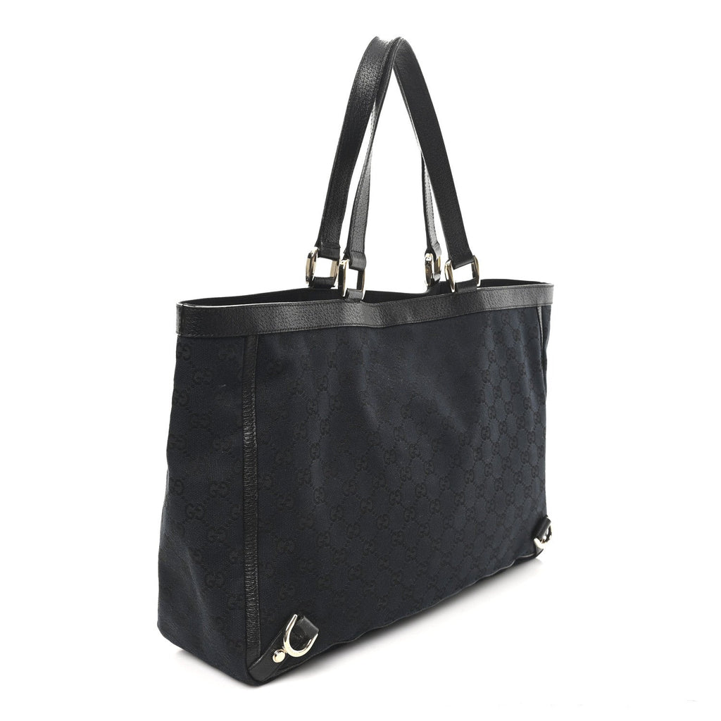Monogram Large Abbey Tote Black