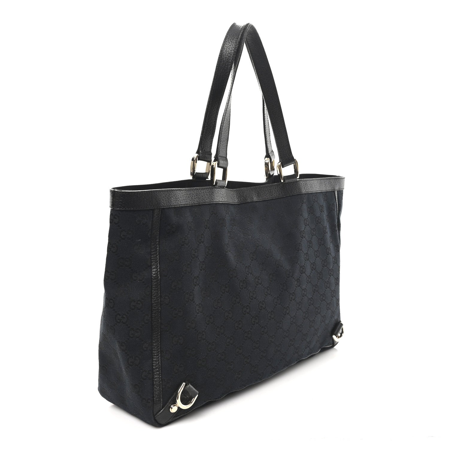 Monogram Large Abbey Tote Black