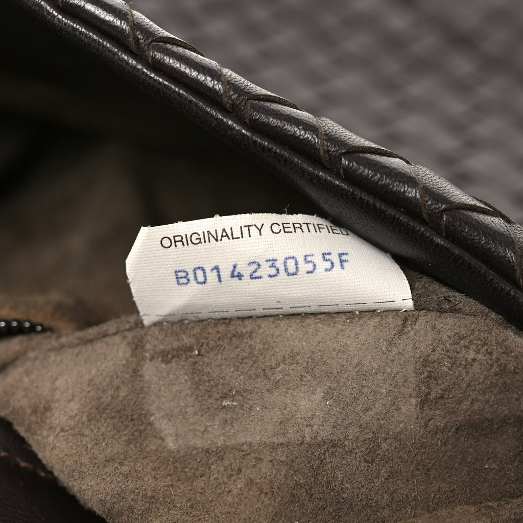 Nappa Intrecciato Messenger Bag Ebano