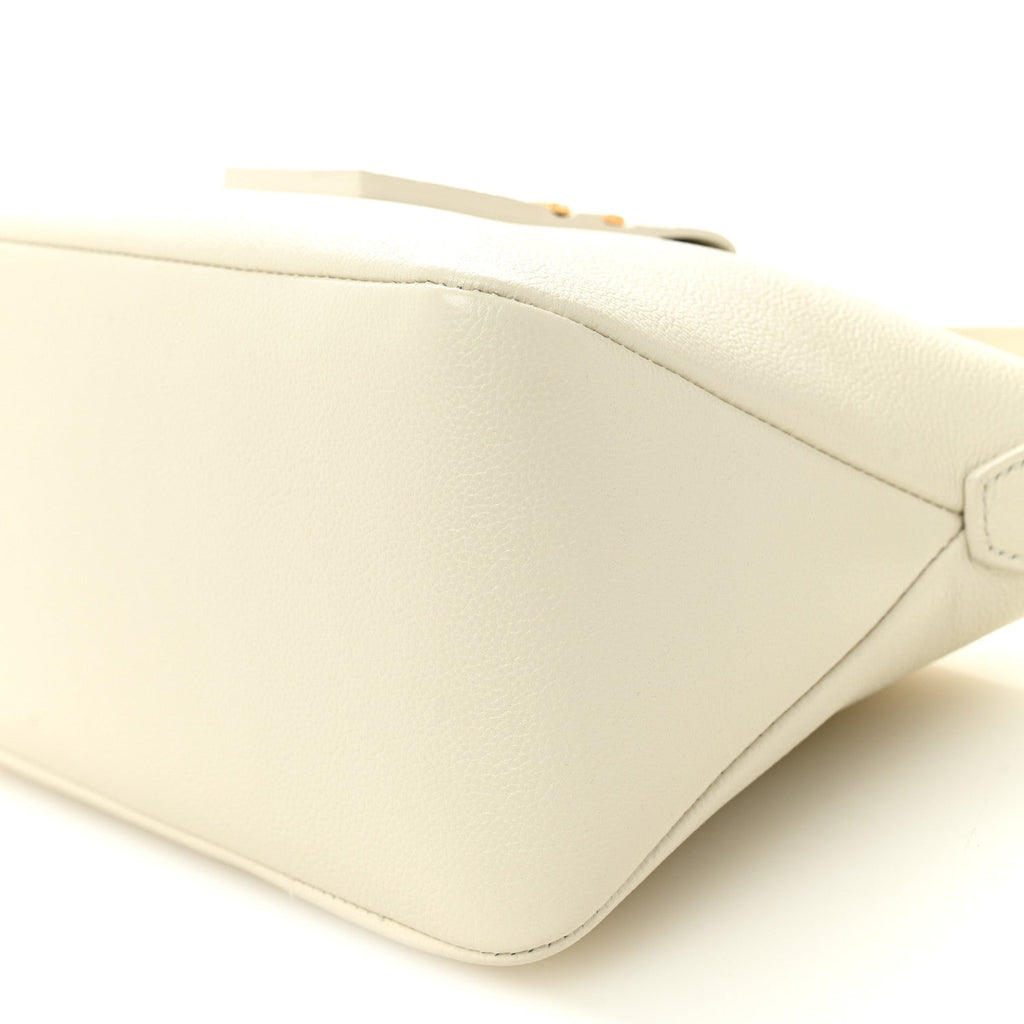 Grained Calfskin Mini TF Hobo White